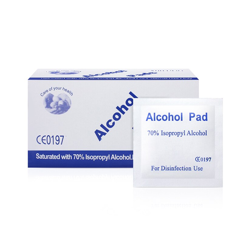 50/100pcs 75% Alcohol Wipe Antiseptic Pads