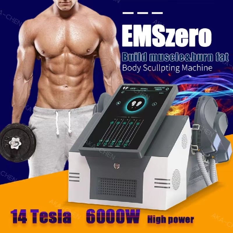 2023 Newest Technology 14Tesla 6000W DLS-EMSLIM  EMSZERO Body Slimming Muscle Stimulator 4 Handles Ems Nova Neo Machine