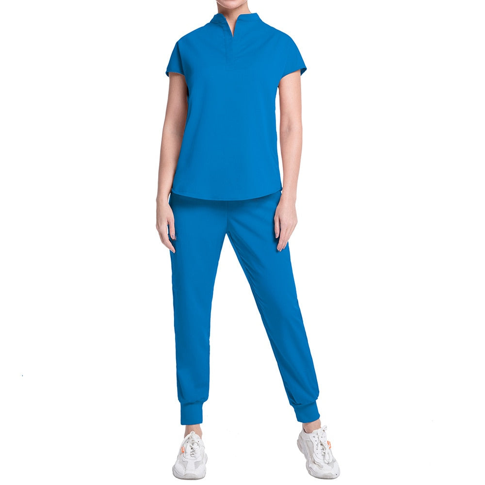 High Quality Surgical Uniforms Pharmacy Hospital Nursing Scrubs Tops+pants Breathable Beauty Salon Dentistry Pet Doctor Workwear