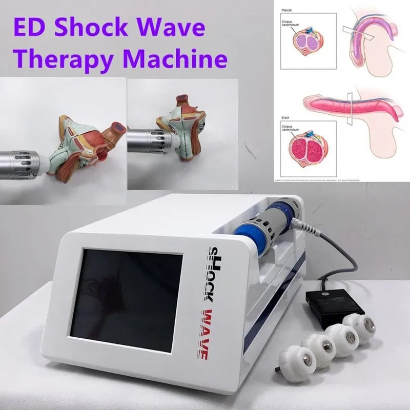 Physical Therapy Equipment ED Treatment Electromagnetic Extracorporeal ShockWave Therapy Machine Pain Relief Body Relax Massager