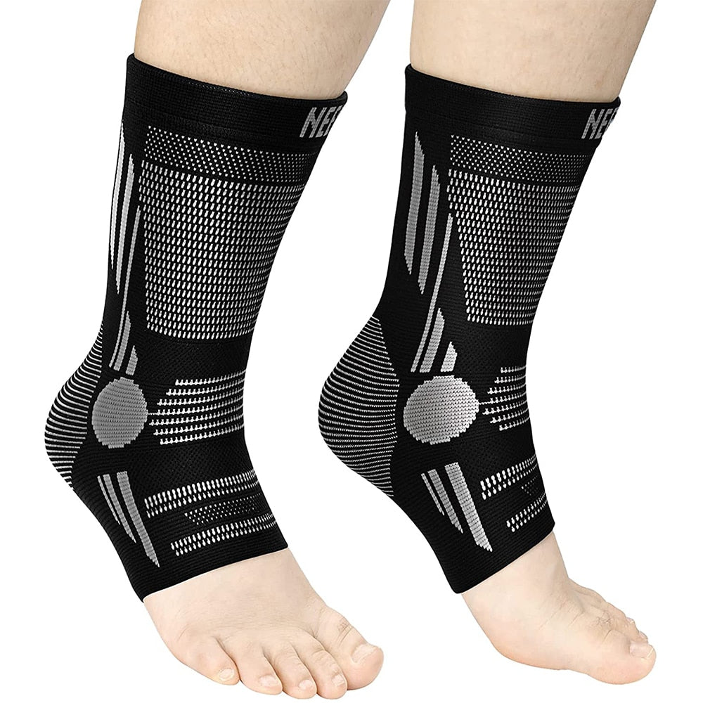 Ankle Brace Compression Sleeve  Support for Achilles Tendonitis Plantar Fasciitis Joint Pain Swelling Heel Spurs Injury Recovery