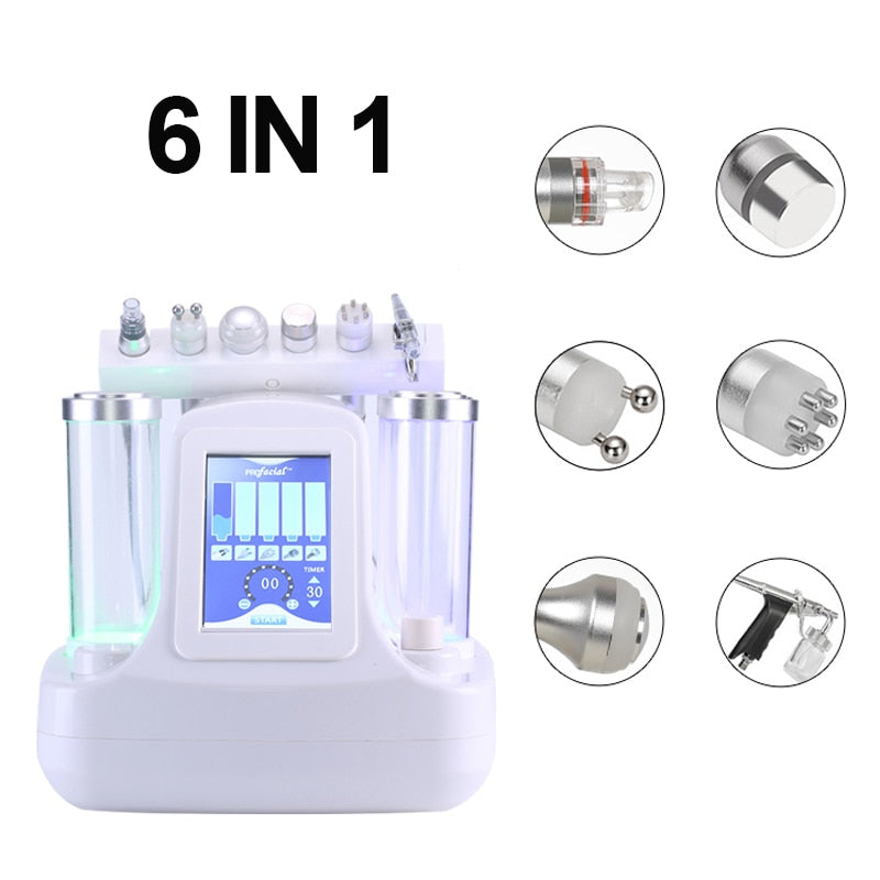 16 IN 1 Hydradermabrasion Hydra Small Bubble Facial Skin Care Galvanic Oxygen Jet Bio Lifting Blackhead Removal Beauty Machine