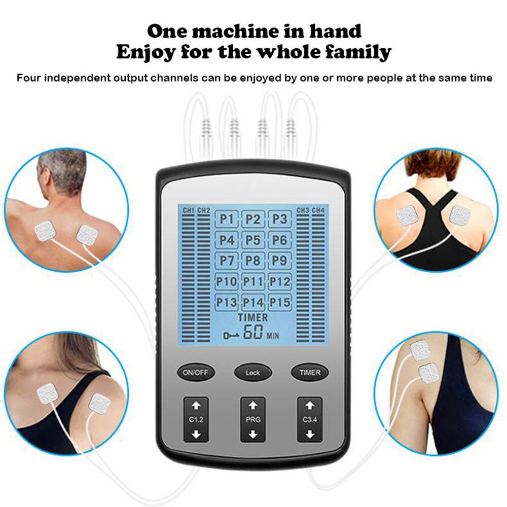 Tens Unit Stimulator Machine with 8 Electrodes