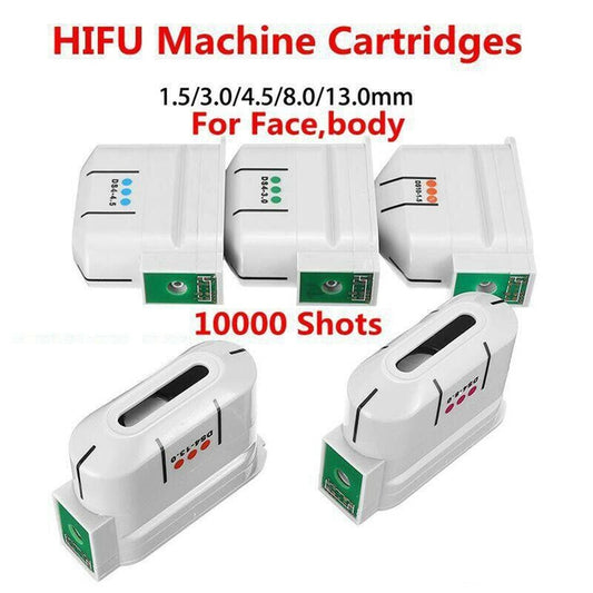 10000 Shots HIFU Transducer Exchangeable Facial Body Cartridge For Ultrasound Face Machine Anti Aging