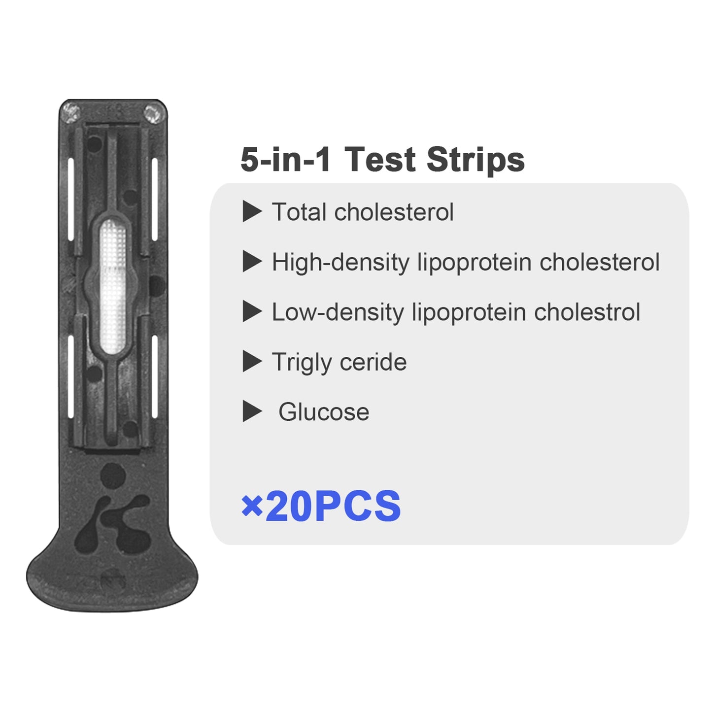 Konsung 6 In 1 Multi-Function Total Cholesterol Tester Uric Acid Diabetes and Lipid Analyzer Machine with 30PCS Test Strips