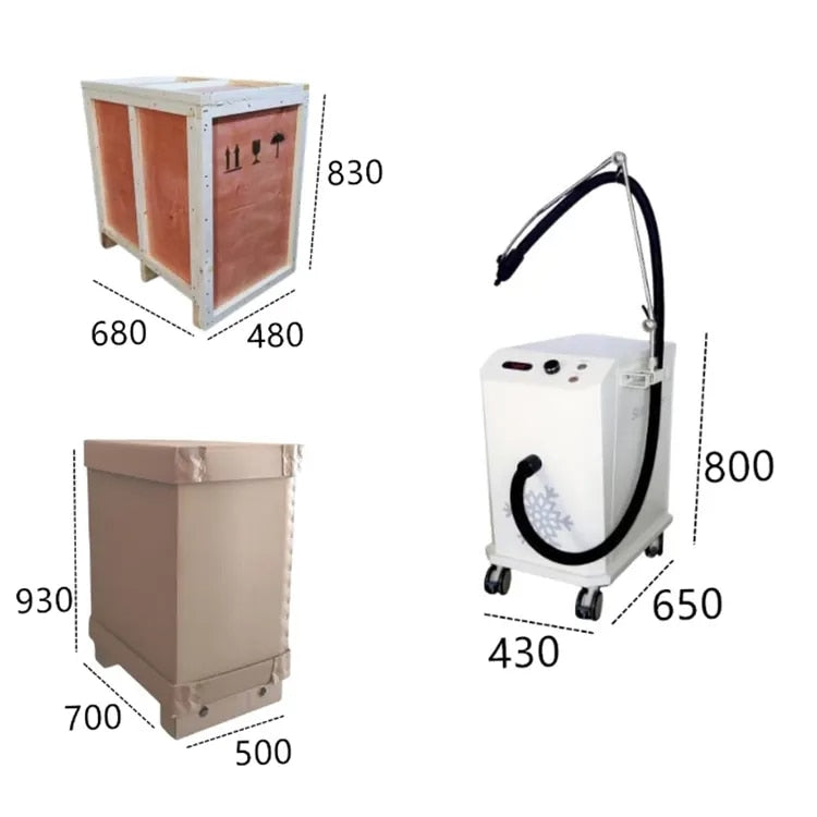 Skin Air Cooling Machine for Relieving Pain of Co2 Fractional Laser