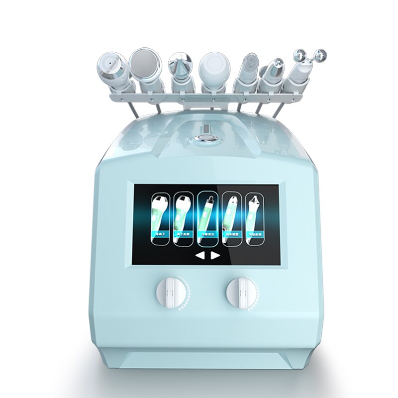 8 In 1 W8 Oxygen Oxgen Facial Spa System Hydro Micro Dermabrasion Microdermabrasion Machine Nano Spray Black Head Remover