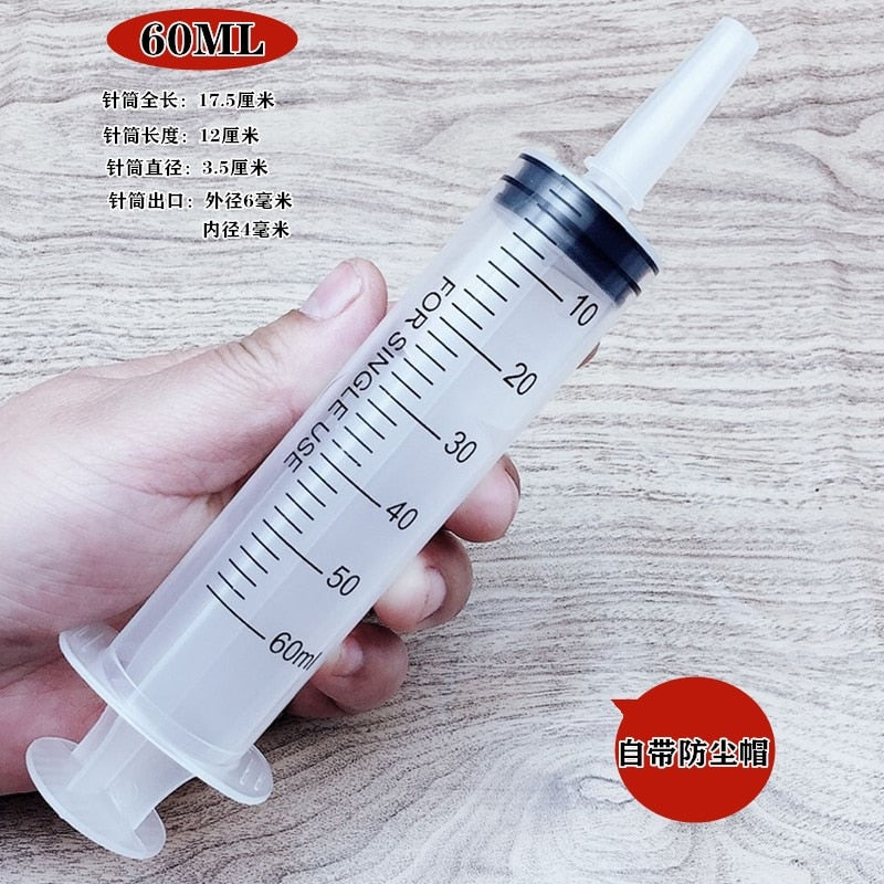 Multifunction Large Capacity Syringe Reusable Pump Measuring For Draw Ink Pet Feeding Car Liquid Oil Glue Applicator 500ml