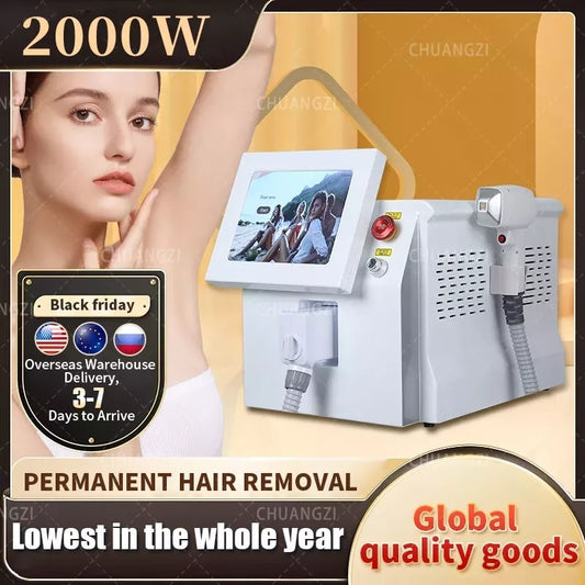 2023 TUV Medical CE Certified 808Nm 755 1064nm Diode Laser Device Hair Removal Alexandrite Laser for Best Hair Removal Results