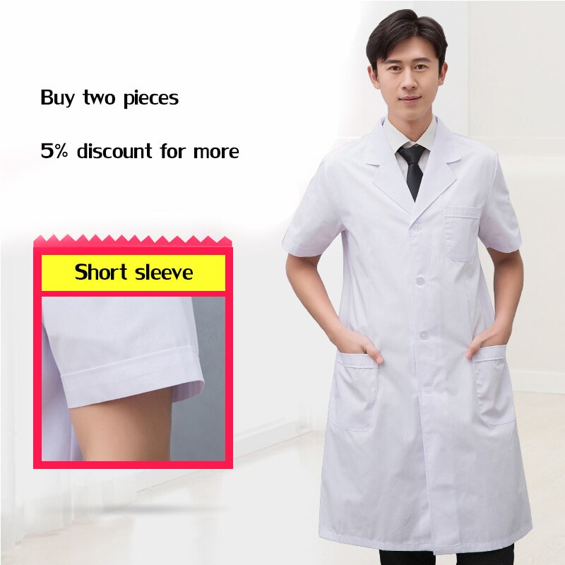 High Quality White Coat Lab Coat Hospital Doctor Slim Nurse Uniform Spa Uniform Nursing Uniform Scrubs Medical Uniforms Women